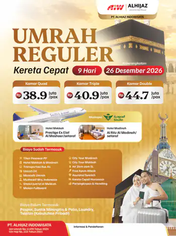 Reguler 9hr (Kereta Cepat)