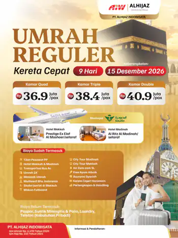 Reguler 9hr (Kereta Cepat)