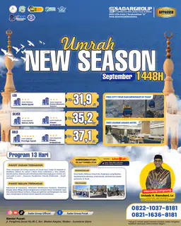 Logo Sadar Travel - Penyelenggara Umroh & Haji Khusus Resmi Kemenag
