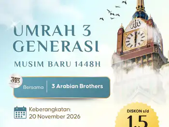 Umrah 3 Generasi Pelataran 20 November 2026 ( 9 Hari )
