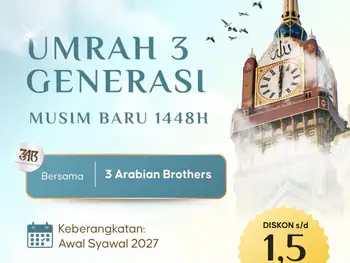 Umrah 3 Generasi Pelataran Syawal 1448 H ( 9 Hari )