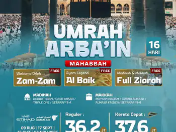 Umrah Arba'in + Kereta Cepat 16 H By Ey/wy ( Mahabbah )