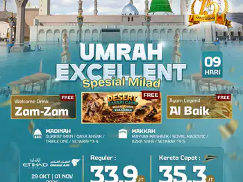 Umrah Excellent 9 H By Ey / Wy  (Spesial Milad )