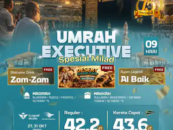 Umrah Executive 9 H By Sv / Ga ( Spesial Milad )