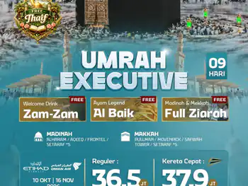 Umrah Executive + Kereta Cepat 9 H By Ey / Wy