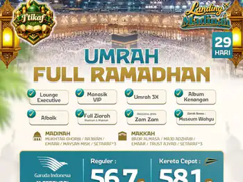 Umrah Full Ramadhan + Kereta Cepat 29 H By Ga (I' Tikaf )