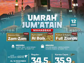 Umrah Jum'atain + Kereta Cepat 12 H By Ey/wy ( Mahabbah )