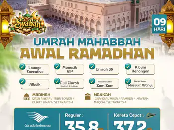 Umrah Mahabbah Awal Ramadhan  + Kereta Cepat 09 H By Ga ( Sya'ban )