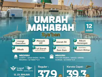 Umrah Mahabbah + Kereta Cepat 12 H By Ga / Sv ( Sya'ban )