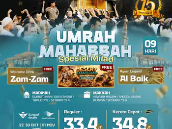 Umrah Mahabbah + Kereta Cepat 9h By Ga / Sv (Spesial Milad)