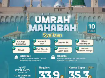 Umrah Mahabbah  + Kerta Cepat 10 H Ey ( Sya'ban )