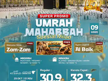 Umrah Mahabbah Super Promo 9 H By Ey / Wy (Spesial Milad)