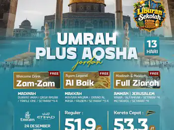 Umrah Plus Aqsha 13 H By Ey / Ek ( Liburan Sekolah )