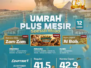Umrah Plus Mesir 12 H By Hy ( Spesial Milad Mhb)