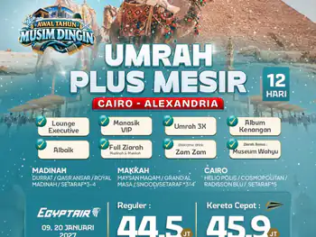 Umrah Plus Mesir + Kereta Cepat  12 H By Ms *3