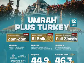 Umrah Plus Turkey + Kereta Cepat 12 H By Ekk / Ey