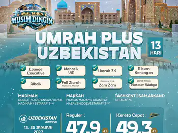 Umrah Plus Uzbekistan + Kereta Cepat 13 H H By Hy *3