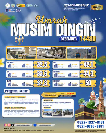 Umroh 15 Desember 2026 - Medan