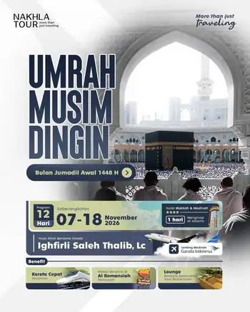 Umroh Awal Musim Dingin Start Banjarmasin 07 November 2026