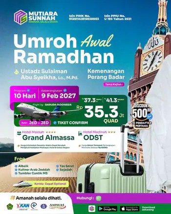 Umroh Awal Ramadhan 9 Februari 2027 (10 Hari)