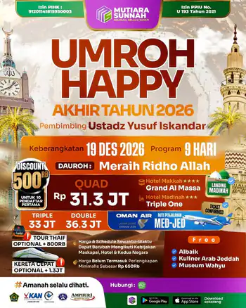 Umroh Happy Akhir Tahun 19 Desember 2026
