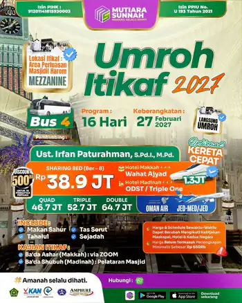 Umroh Itikaf 27 Februari 2027 - Bus 4
