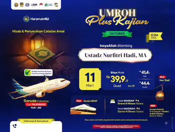 Umroh Plus Kajian "Hisab Dan Penyerahan Catatan Amal" - 12 Oktober 2026 - Start Plm