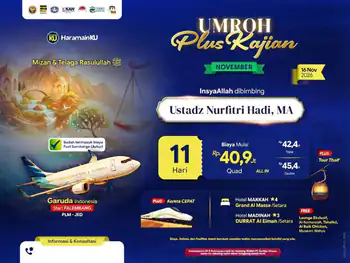 Umroh Plus Kajian "Mizan & Telaga Rasulullah" - 16 November 2026 - Start Plm