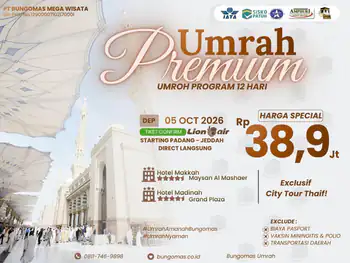 Umroh Premium 12d 05 Oktober 2026 Tl Rissa (05 Oktober 2026)
