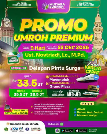 Umroh Premium Promo 22 Oktober 2026