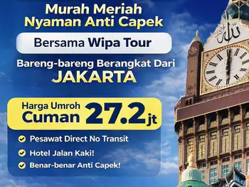 Umroh Reguler 9 Hari (Jakarta) 20 November 2026 - 20 November 2026