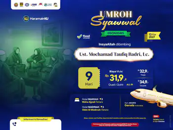 Umroh Syawal Ekonomis - 13 Maret 2027 (9d)